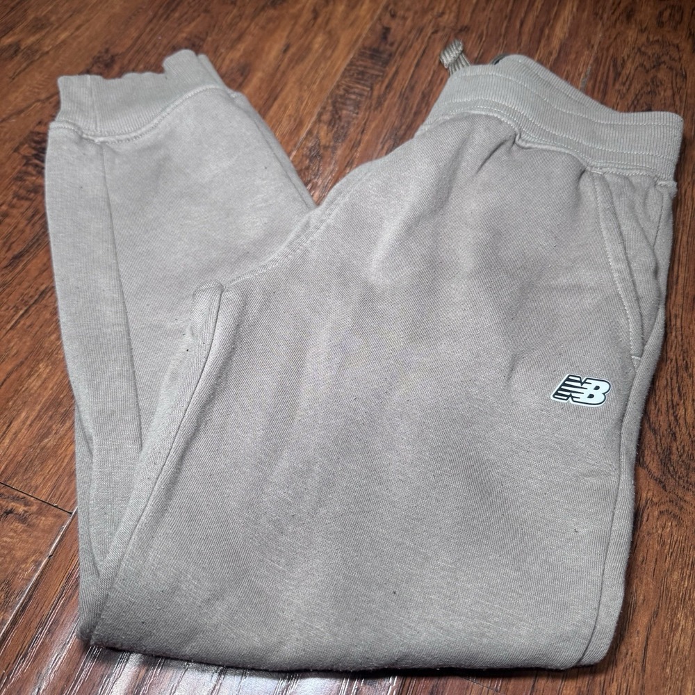 New Balance Boys Logo Sweatpants Joggers In Brown Size Medium 8‎